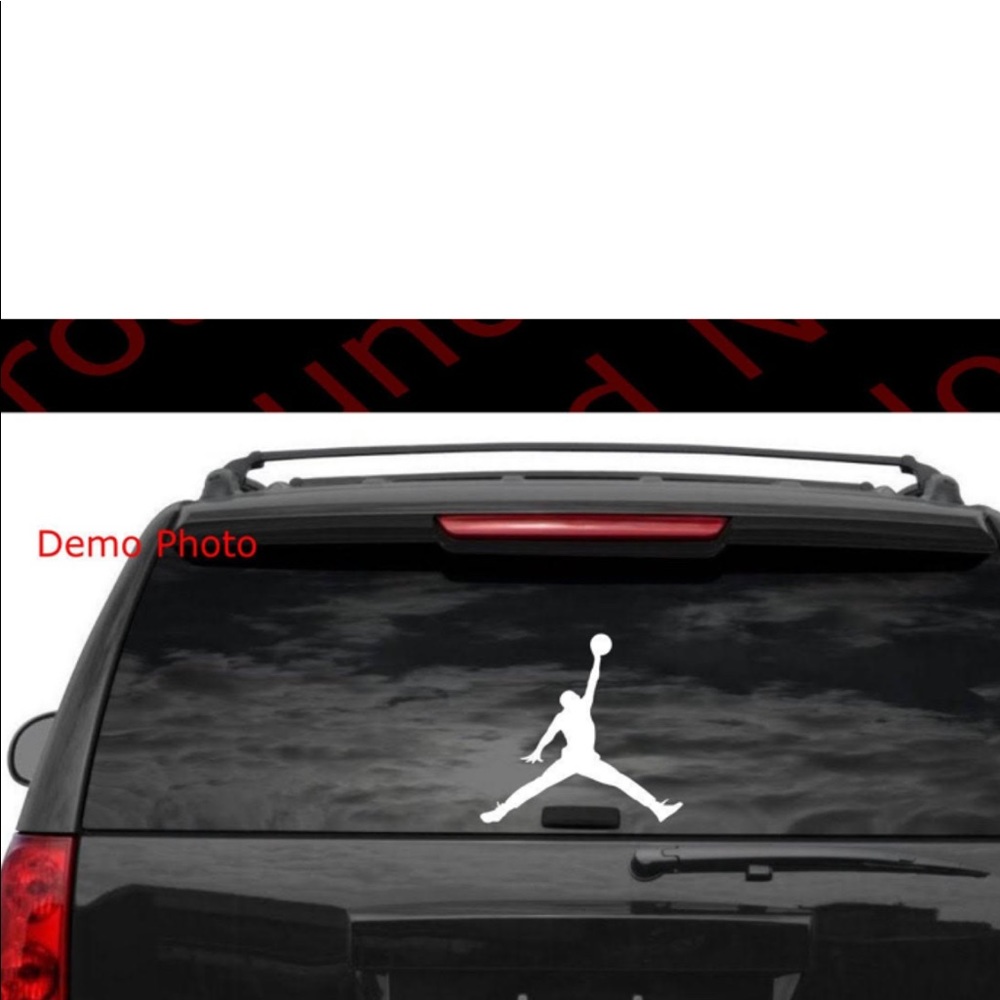 Michael jordan jumpman logo size 10 inches decal